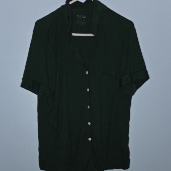 Tops - 🌸4 For $20🌸Women's XXL Pajamas Top Dark Green 💚